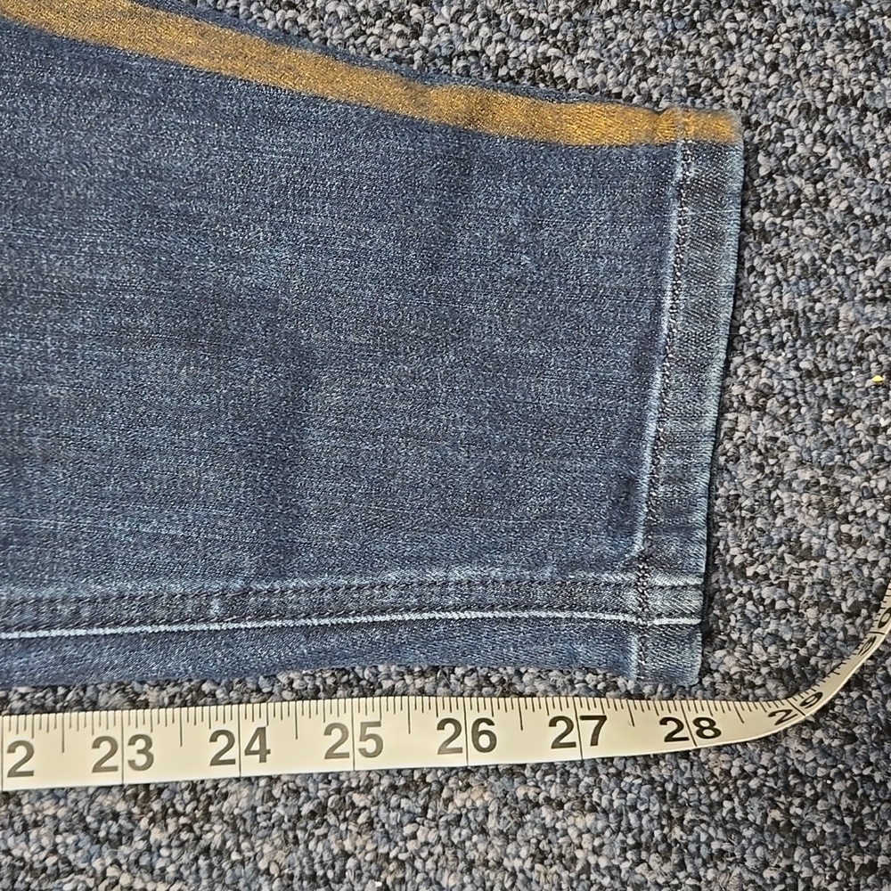 Level 99 Blue Tudexo Striped High-Rise Skinny Jeans Size 30 - Picture 10 of 16